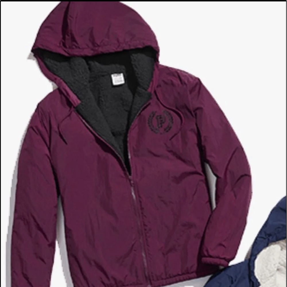 VS pink Sherpa jacket